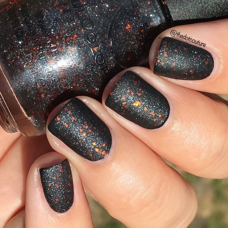 Sinful Colors Black Magic with Matte Top Coat in Sunlight thedotcouture