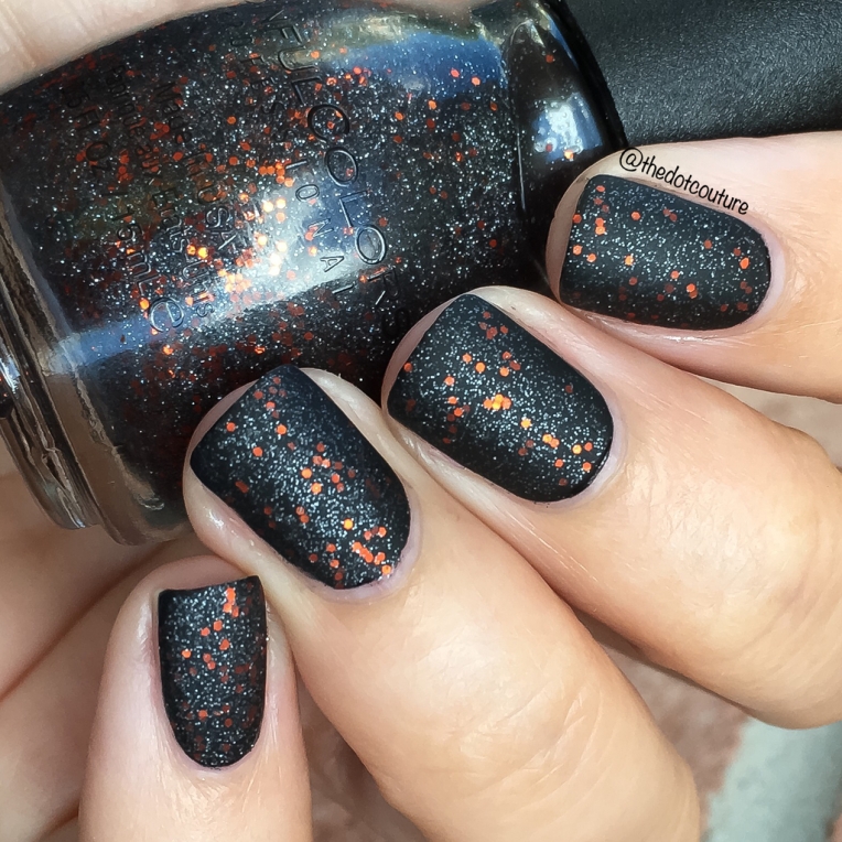 Sinful Colors Black Magic with Matte Top Coat in Shade thedotcouture